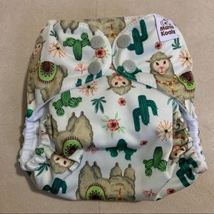 Mama Koala print cloth diaper